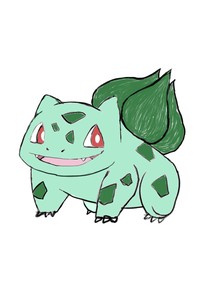 A grass type pokemon, with vine whips as its attack form. Pok001-Bulbasaur.kra